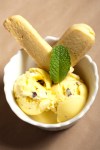 Fresh mint and chocolate chunk ice cream with farm butter shortbread cookies.