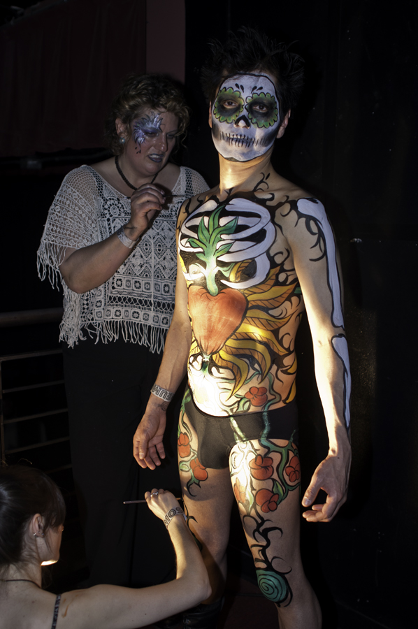 Chelle Beautiful Face and Body Paint were decorating beautiful bodies all evening.