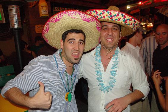 Bros enjoy Cinco de Mayo.