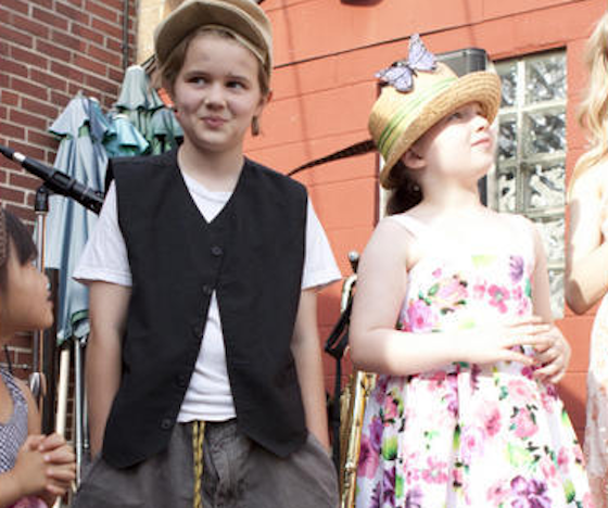 Another thing they have in common: dressed-up cute kids.