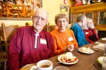 Every month, Inge Hesse brings her husband, Wolfgang, who is famous among the cafe's regulars for his sweet tooth. Both are so comfortable at Mae's, it's hard to tell that Wolfgang is the one afflicted by Alzheimer's.