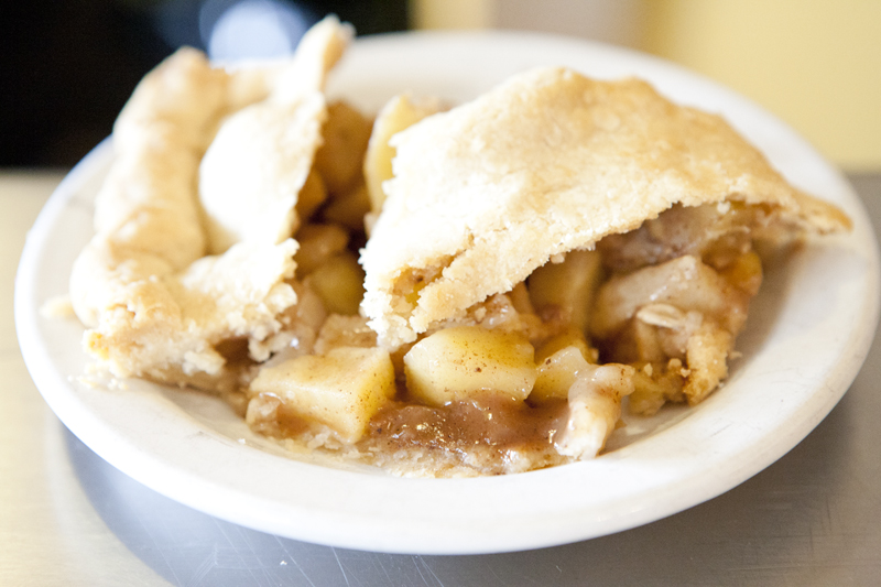 Hot apple pie.