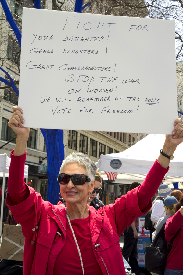 Hundreds of people rallied at Westlake park Saturday. The rally was one