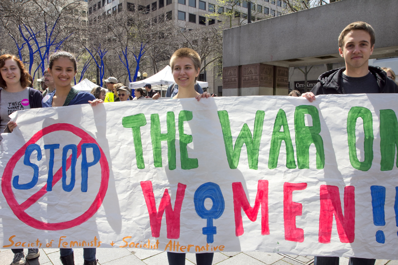 Hundreds of people rallied at Westlake park Saturday. The rally was one