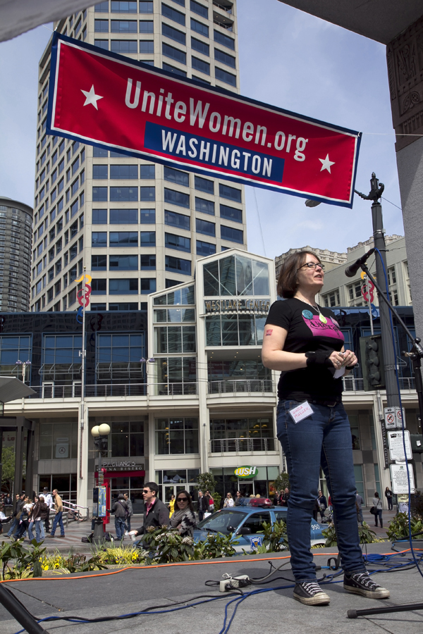 Hundreds of people rallied at Westlake park Saturday. The rally was one