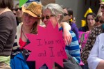 Hundreds of people rallied at Westlake park Saturday. The rally was one