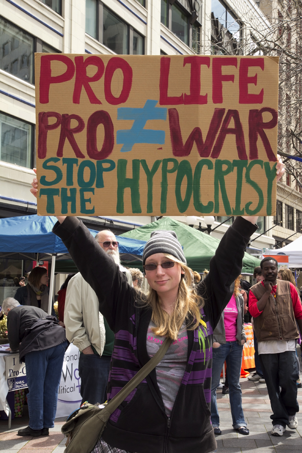 Hundreds of people rallied at Westlake park Saturday. The rally was one