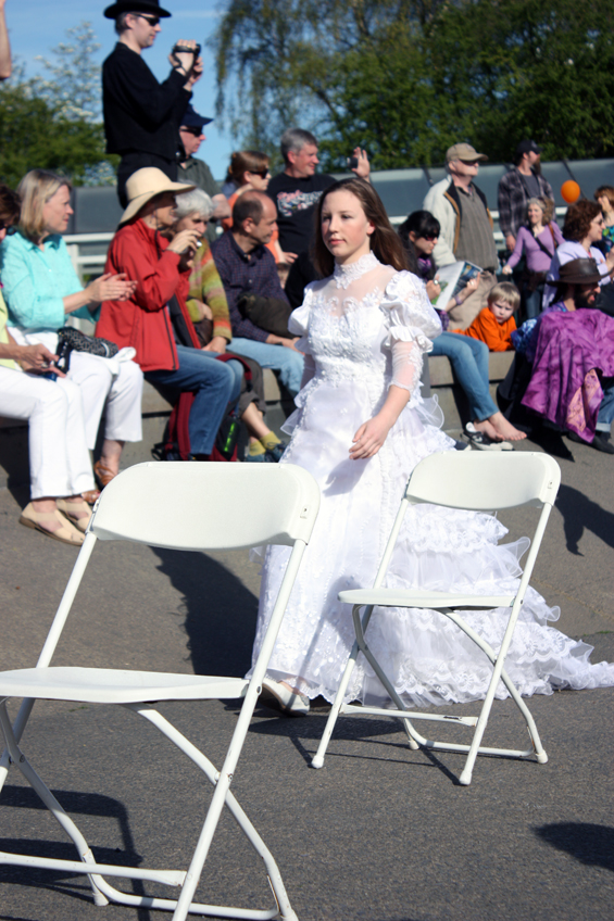 On Saturday hundreds of dancers gathered at the Seattle Center fountain to