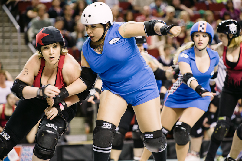 Seattle's all-female roller derby league held its Season 8 Playoffs at KeyArena