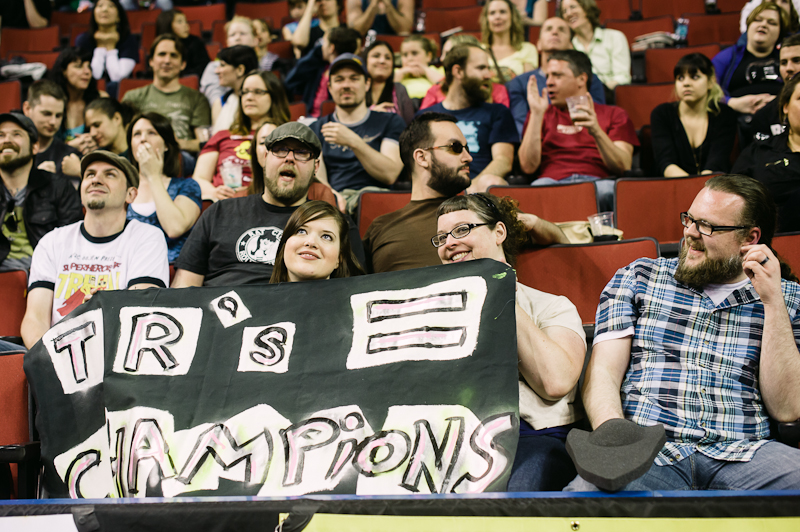 Seattle's all-female roller derby league held its Season 8 Playoffs at KeyArena