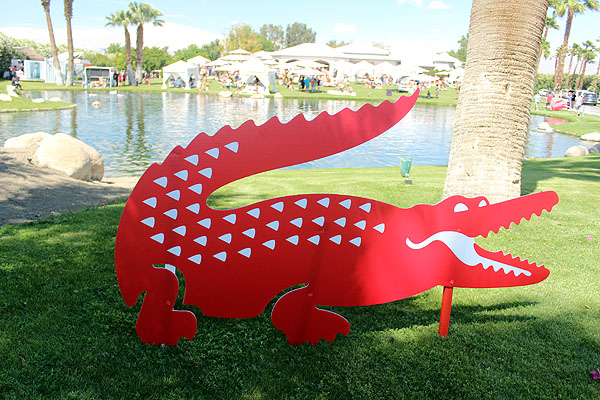 Some kind soul played host in Thermal for the Lacoste Live Pool