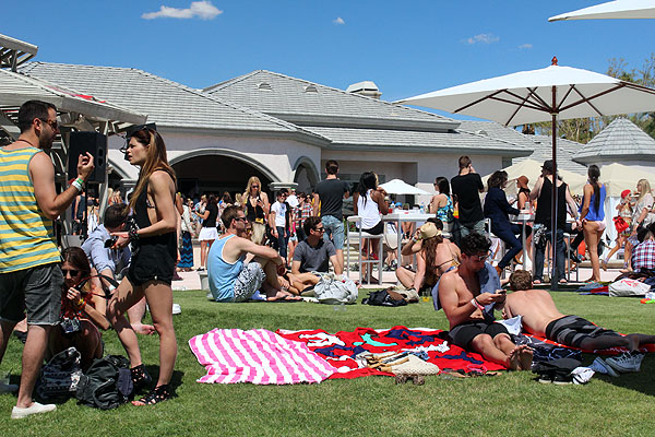 Some kind soul played host in Thermal for the Lacoste Live Pool