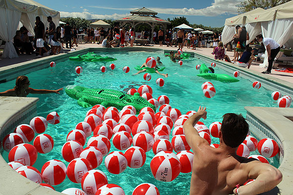 Some kind soul played host in Thermal for the Lacoste Live Pool