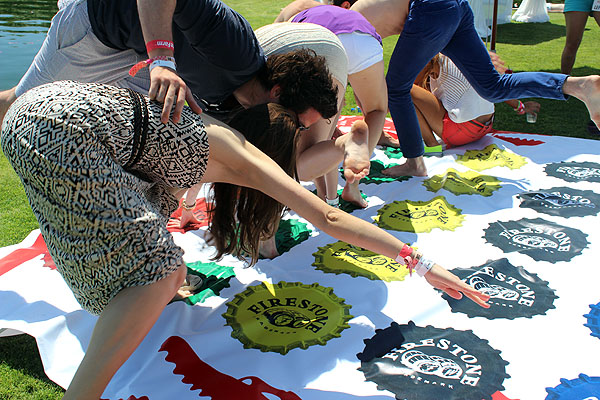 Some kind soul played host in Thermal for the Lacoste Live Pool