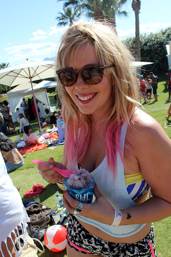 Some kind soul played host in Thermal for the Lacoste Live Pool