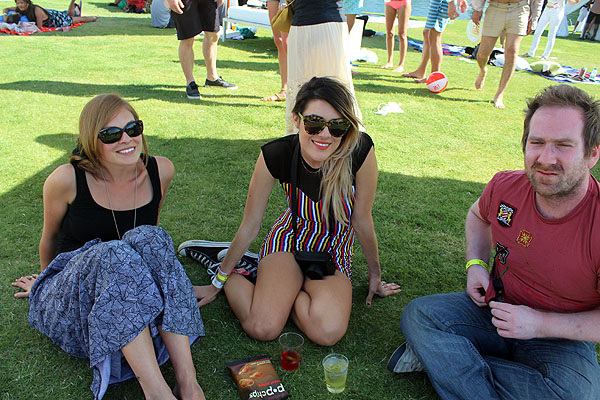 Some kind soul played host in Thermal for the Lacoste Live Pool