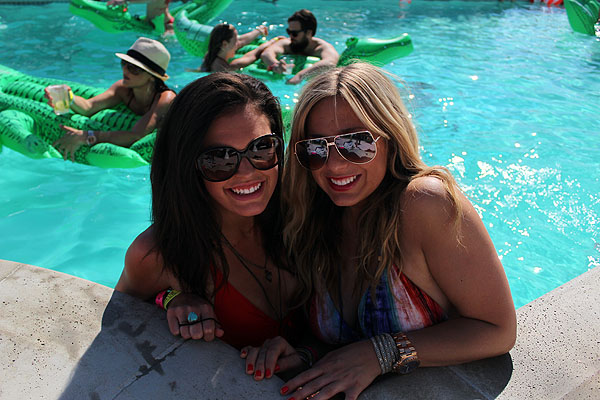 Some kind soul played host in Thermal for the Lacoste Live Pool