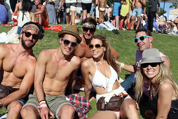 Some kind soul played host in Thermal for the Lacoste Live Pool