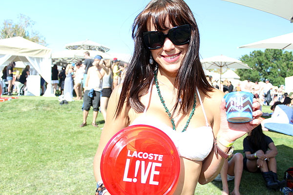 Some kind soul played host in Thermal for the Lacoste Live Pool