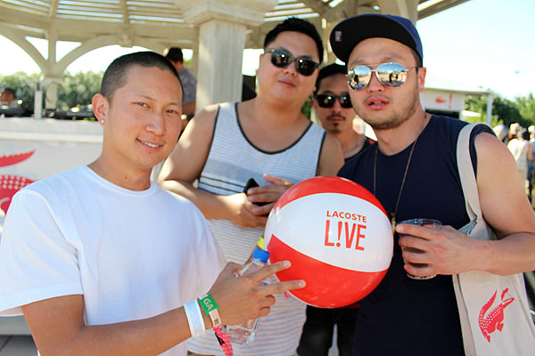 Some kind soul played host in Thermal for the Lacoste Live Pool