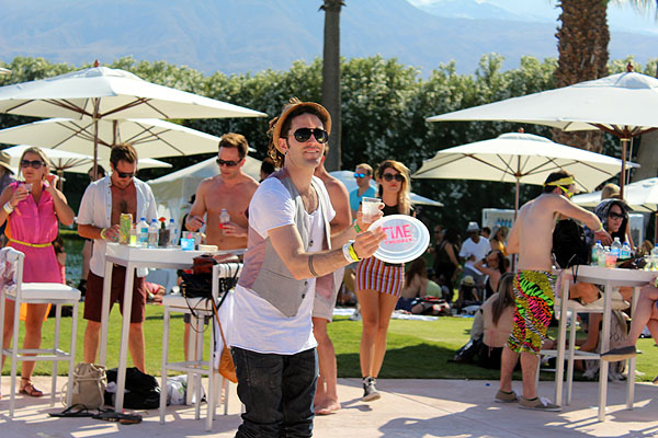 Some kind soul played host in Thermal for the Lacoste Live Pool