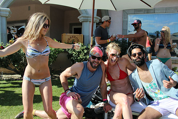 Some kind soul played host in Thermal for the Lacoste Live Pool