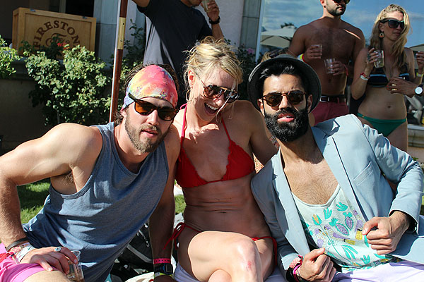 Some kind soul played host in Thermal for the Lacoste Live Pool