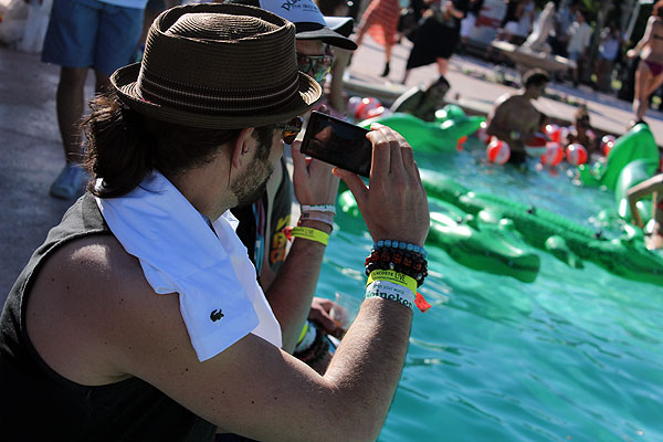 Some kind soul played host in Thermal for the Lacoste Live Pool