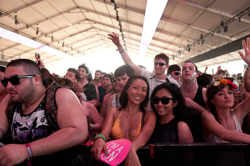 As the sun beat down on the Empire Polo Fields, people took