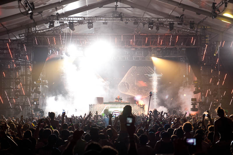 As the sun beat down on the Empire Polo Fields, people took