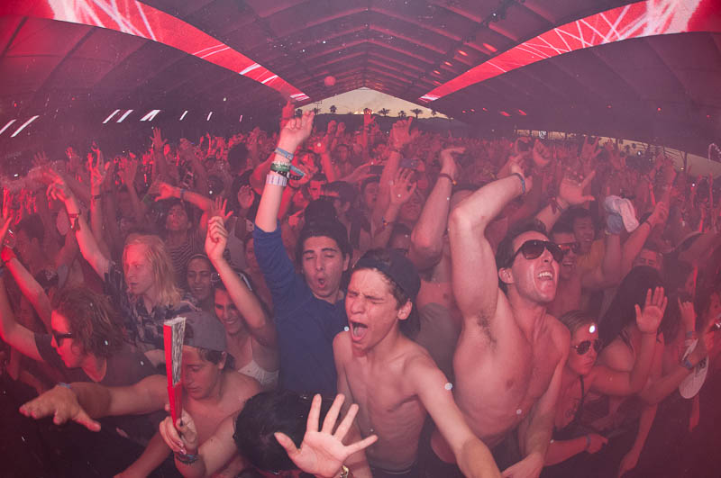 As the sun beat down on the Empire Polo Fields, people took