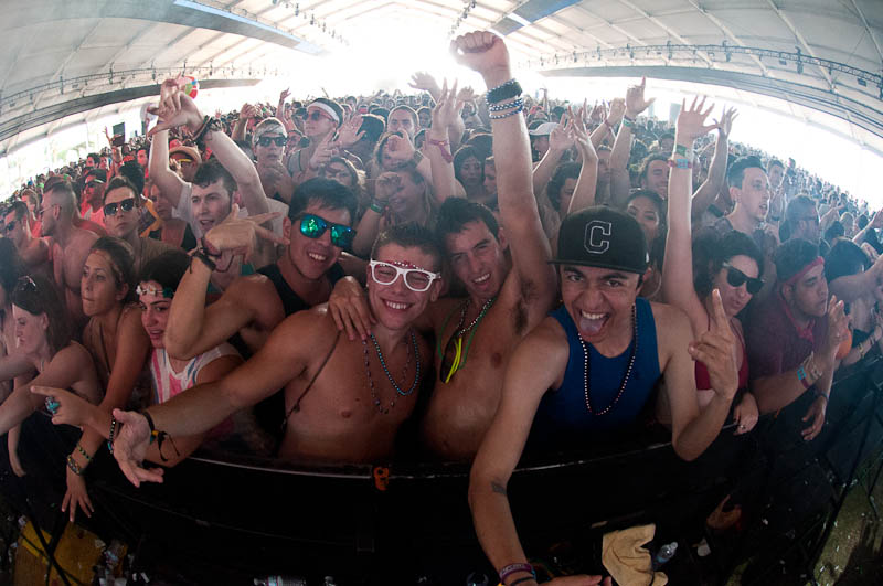 As the sun beat down on the Empire Polo Fields, people took