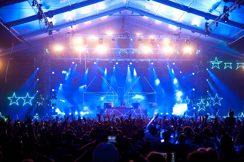 As the sun beat down on the Empire Polo Fields, people took