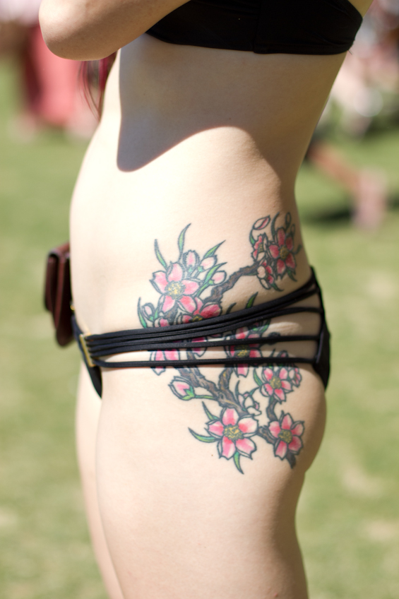 Plenty of skin was on display at Coachella, and we couldn't help