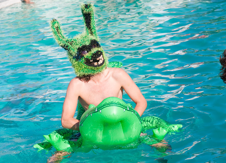 While crowds gathered in the desert for Coachella, pool parties kept everyone