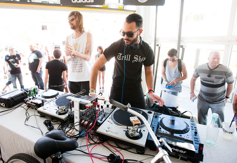 While crowds gathered in the desert for Coachella, pool parties kept everyone