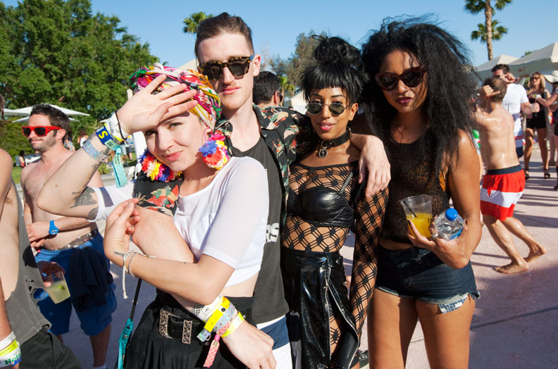 While crowds gathered in the desert for Coachella, pool parties kept everyone