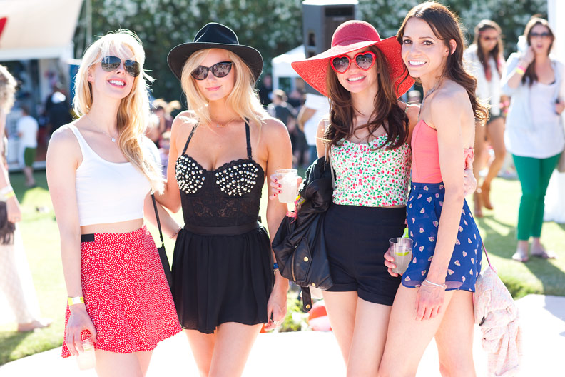 While crowds gathered in the desert for Coachella, pool parties kept everyone