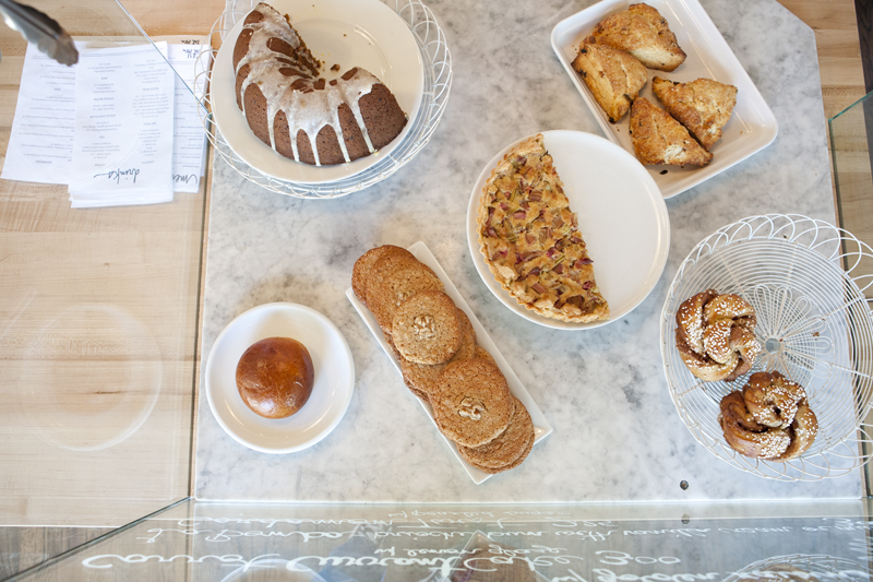 "The restaurant doesn't actually source its eggs from neighborhood coopsaE"its baked goods