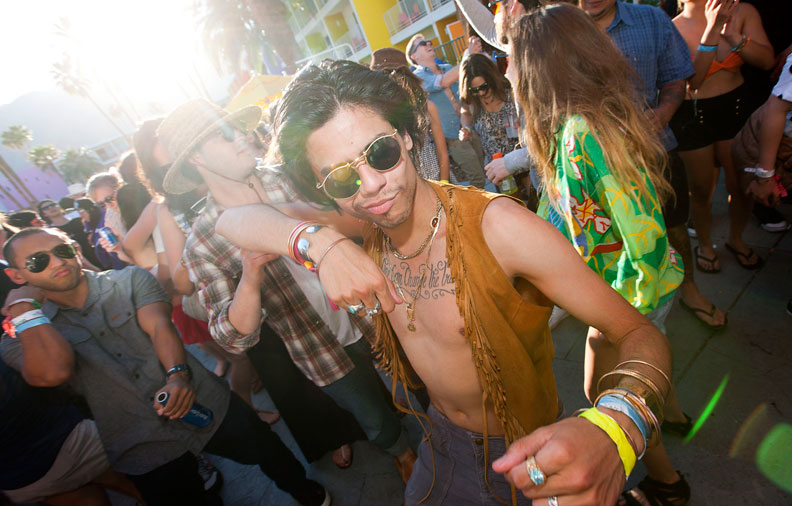Colin Young-Wolff hit up the top Coachella parties Saturday including A Club