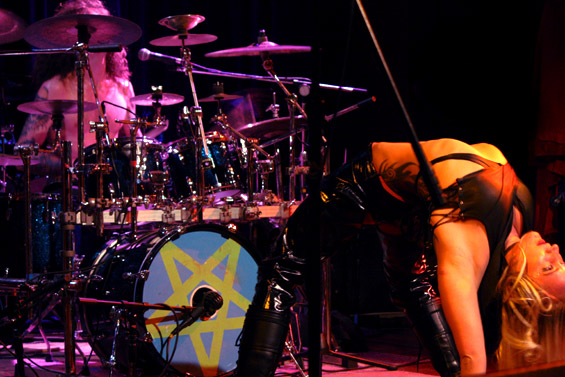 Janable Lector contorts herself to Super Happy Story Time Land's music.