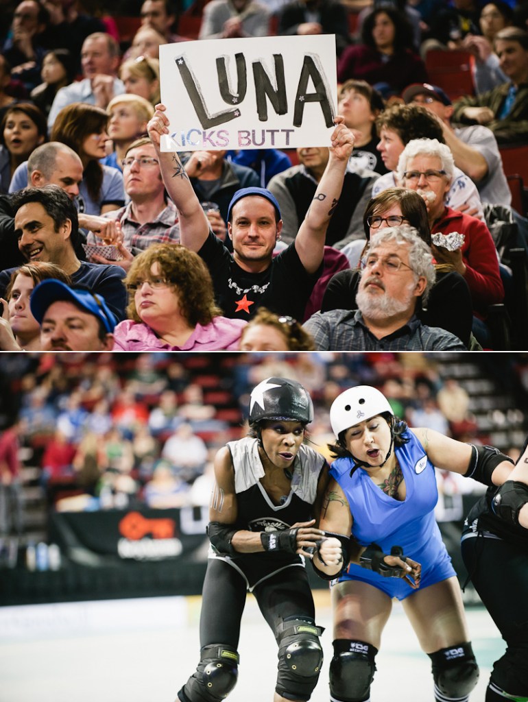 Seattle's all-female roller derby league held its third bout at KeyArena on