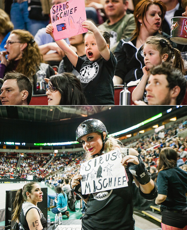Seattle's all-female roller derby league held its third bout at KeyArena on