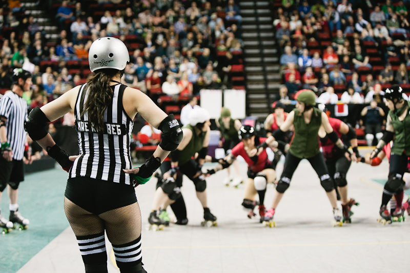 Seattle's all-female roller derby league held its third bout at KeyArena on