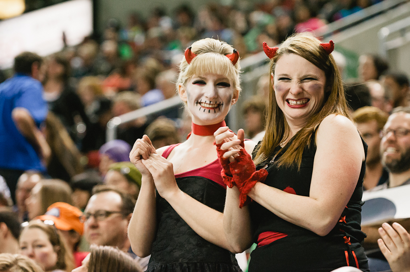 Seattle's all-female roller derby league held its third bout at KeyArena on