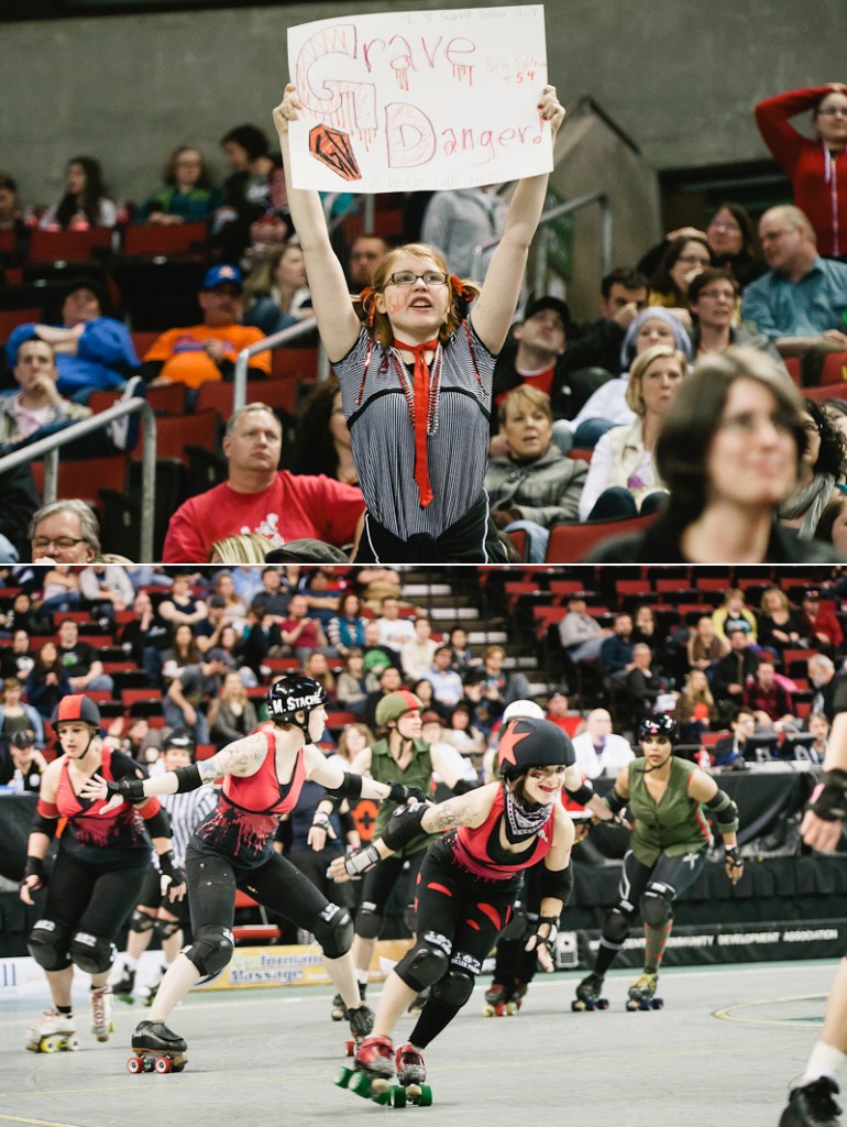 Seattle's all-female roller derby league held its third bout at KeyArena on