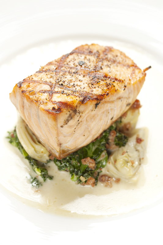 The salmon, which disassembled on my plate like a house of cards.