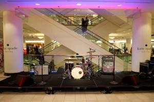 The indie-rock band Vivian Girls played a short set at Nordstrom in