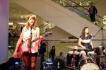 The indie-rock band Vivian Girls played a short set at Nordstrom in