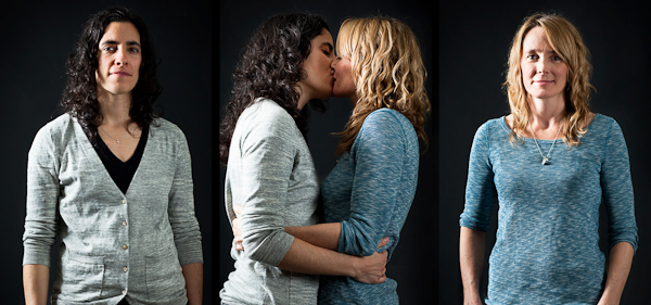 Leslie Bower,  33, practices Chinese medicine, left: We actually met on Valentine's Day. We were both single and had a mutual friend who was having a dinner party for some other friends that we didn't know. Neither of us really wanted to go.Jessica Rongitsch, 40, primary-care doctor, right: Maybe you shouldn't say that.LB: Oh, yeah; she might read this. So we ended up at this dinner party with a bunch of people we didn't know. I'd been living in Seattle for only, gosh, maybe two or three years, and I had never met anyone I was interested in until her. It was sort of stressful, because I was thinking How are we going to see each other again?JR: So I stepped up and invited a few of them over to my house the next weekend. Really I just wanted Leslie to come over.LB: It's a total cliche, but when I met her I just knew right away. I started plotting. I'm a little bit younger than her. I was thinking, How am I going to get this amazing, beautiful, established doctor? So I had to start planning.